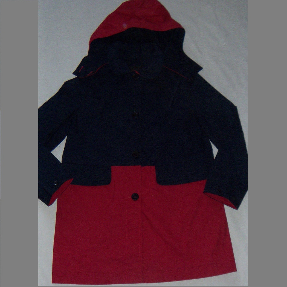 NWT Coach Colorblock Mac Hooded Trenchcoat Jacket